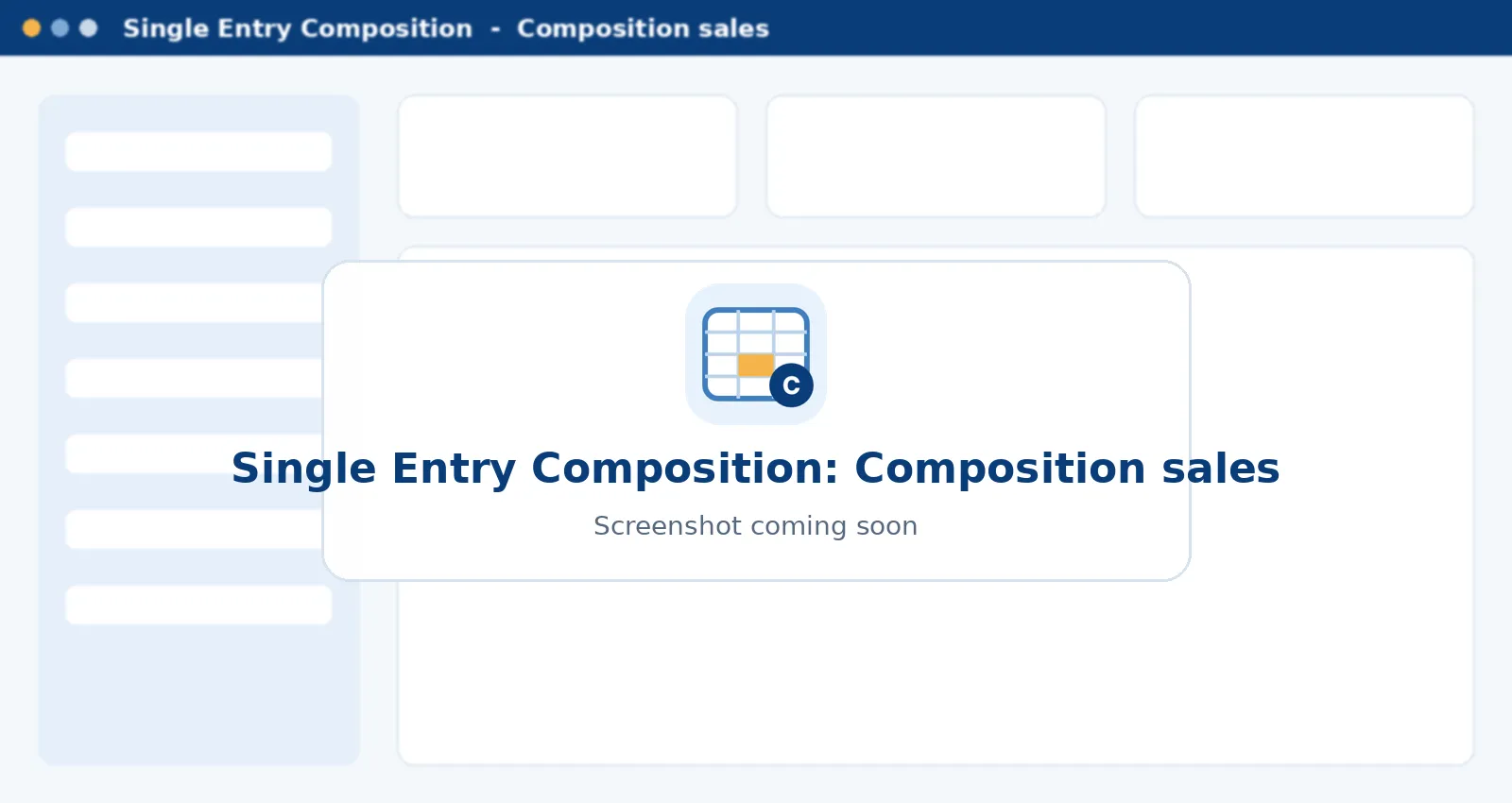 Bharat Single Entry Composition Composition sales